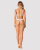 Obsessive Heavenlly 2-pcs set - комплект эротического белья: бюстгальтер и стринги, XL/2XL (белый)